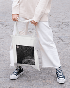 Celestial Aesthetic Tote Bag 100% Cotton with Zipper