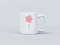 Tulip White Coffee Mug