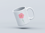 Tulip White Coffee Mug