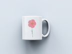 Tulip White Coffee Mug