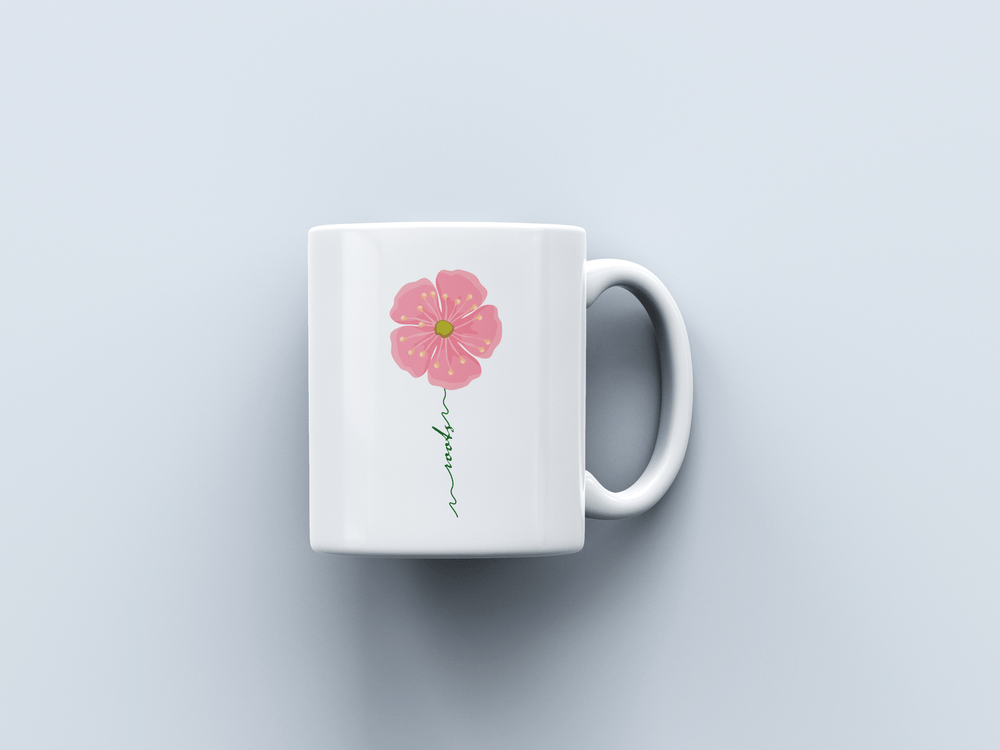 Tulip White Coffee Mug