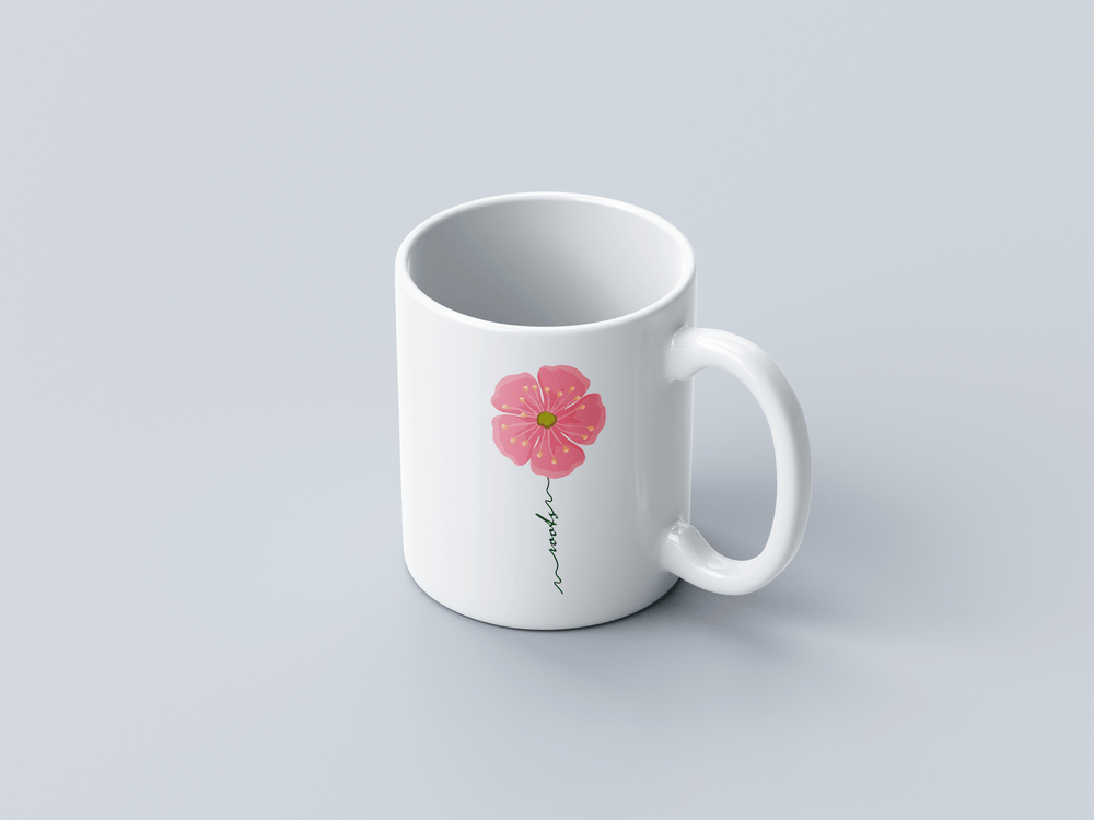 Tulip White Coffee Mug