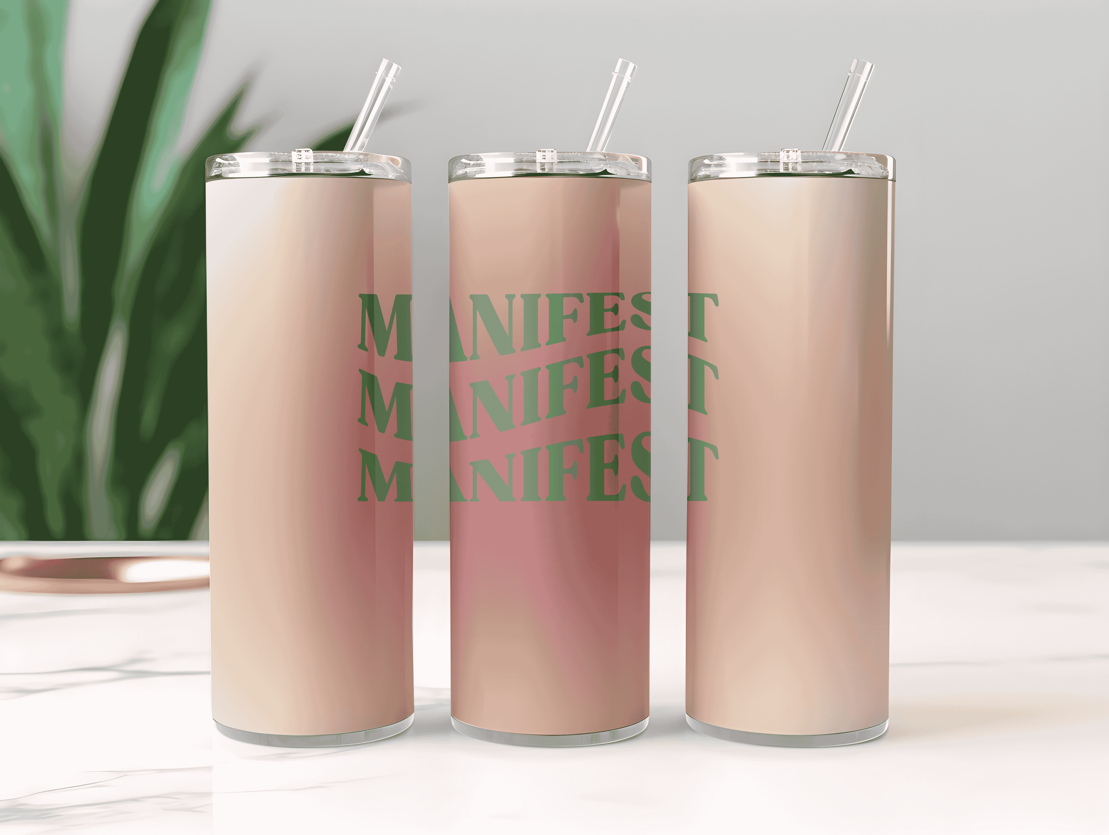 Trendy Manifest Aesthetic Tumbler Bottle