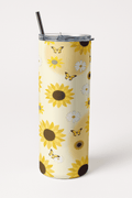 Sunflower Breeze Tumbler Bottle with Straw