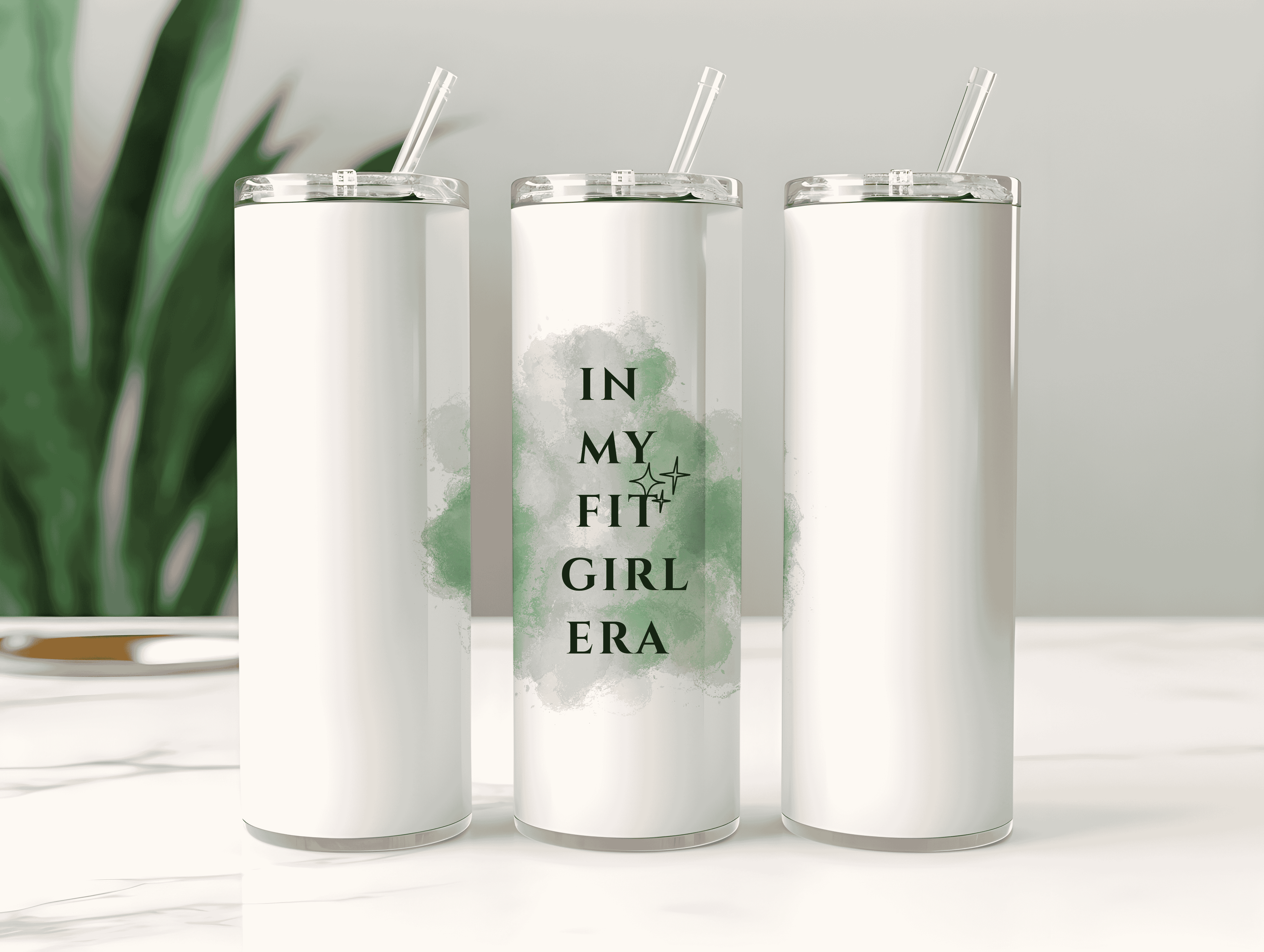 Fit Girl Era Tumbler Bottle with Straw