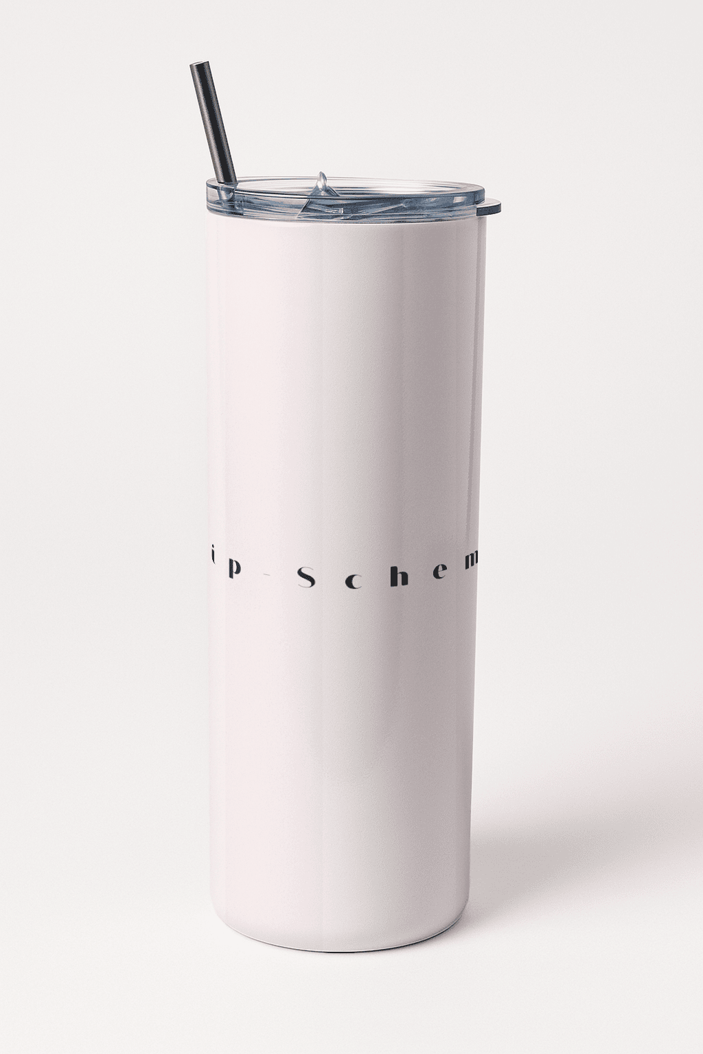 Blush Luxe Minimalist Tumbler Bottle with Straw