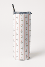 Florette Aesthetic Print Tumbler Bottle with Straw