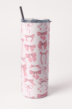 I'm Just a Girl Bow Tumbler Bottle with Straw