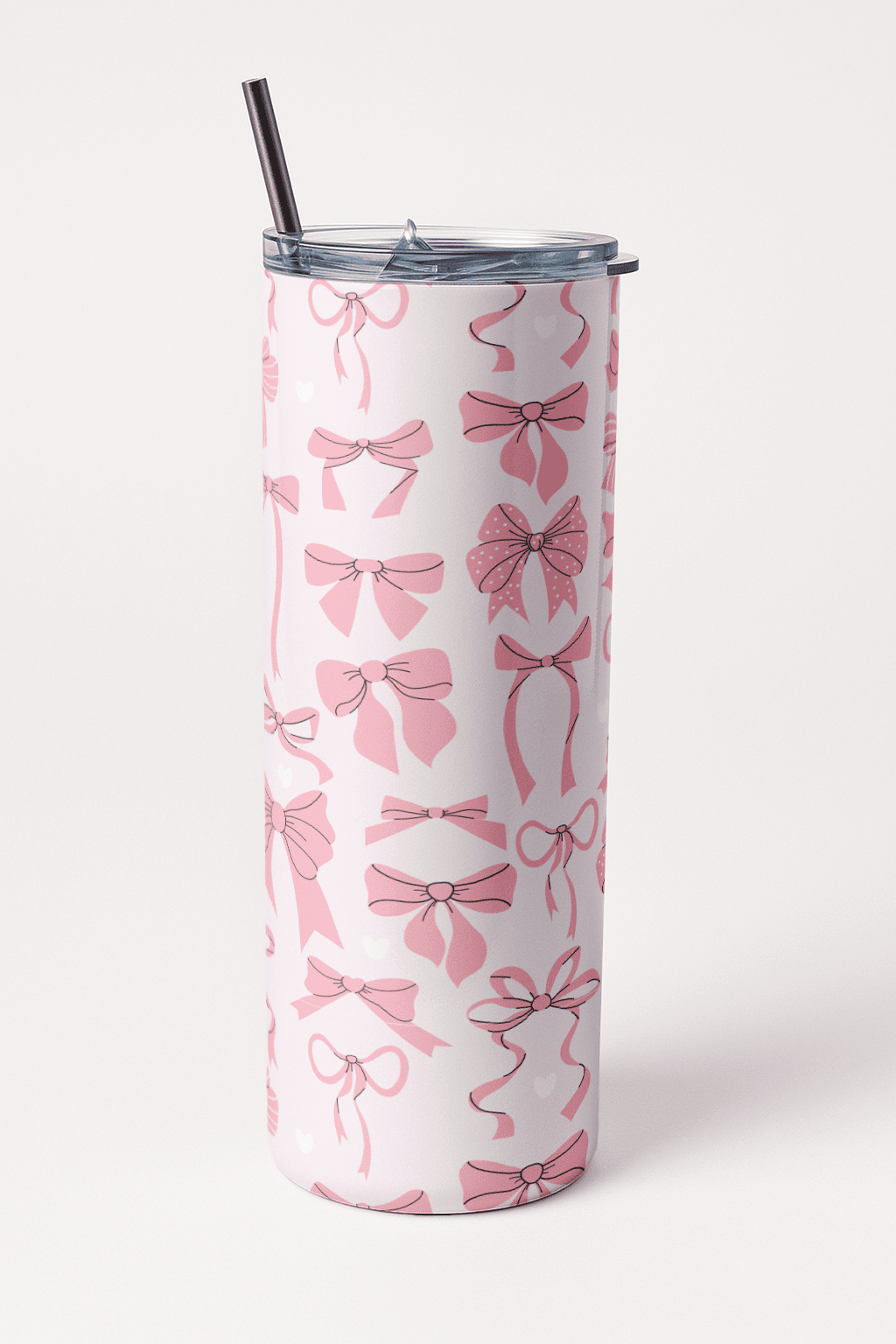 I'm Just a Girl Bow Tumbler Bottle with Straw