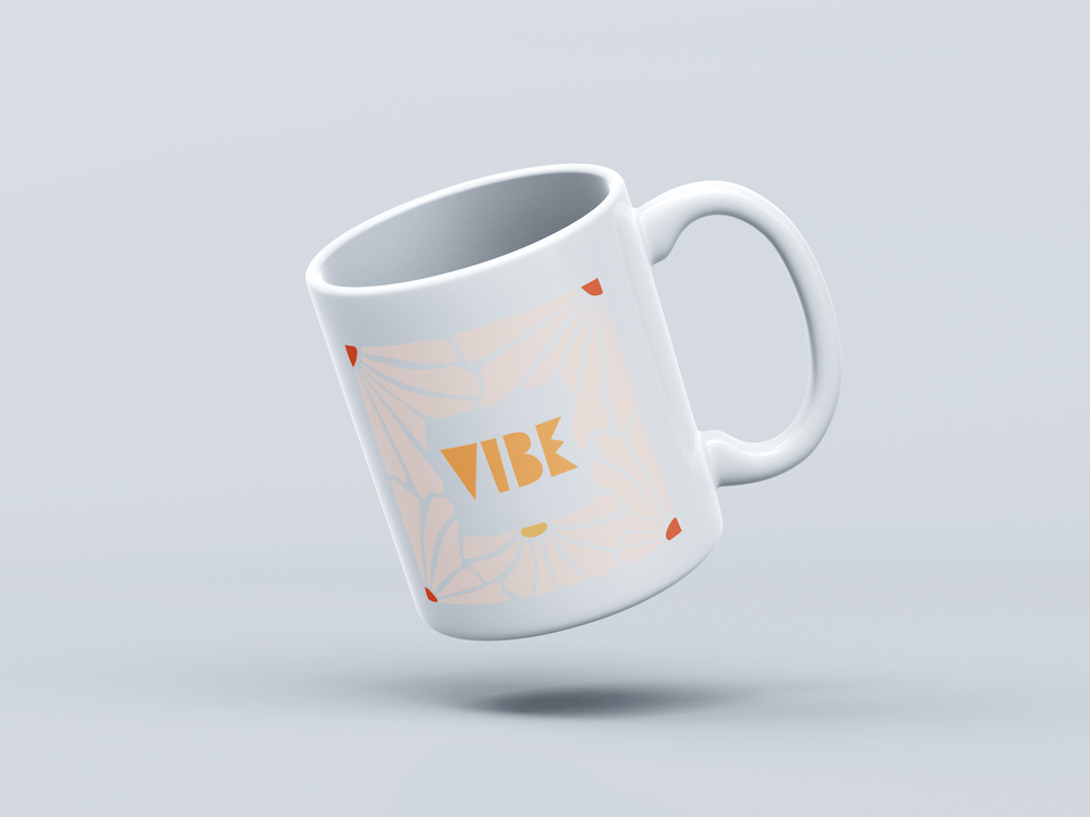 Vibe White Coffee Mug