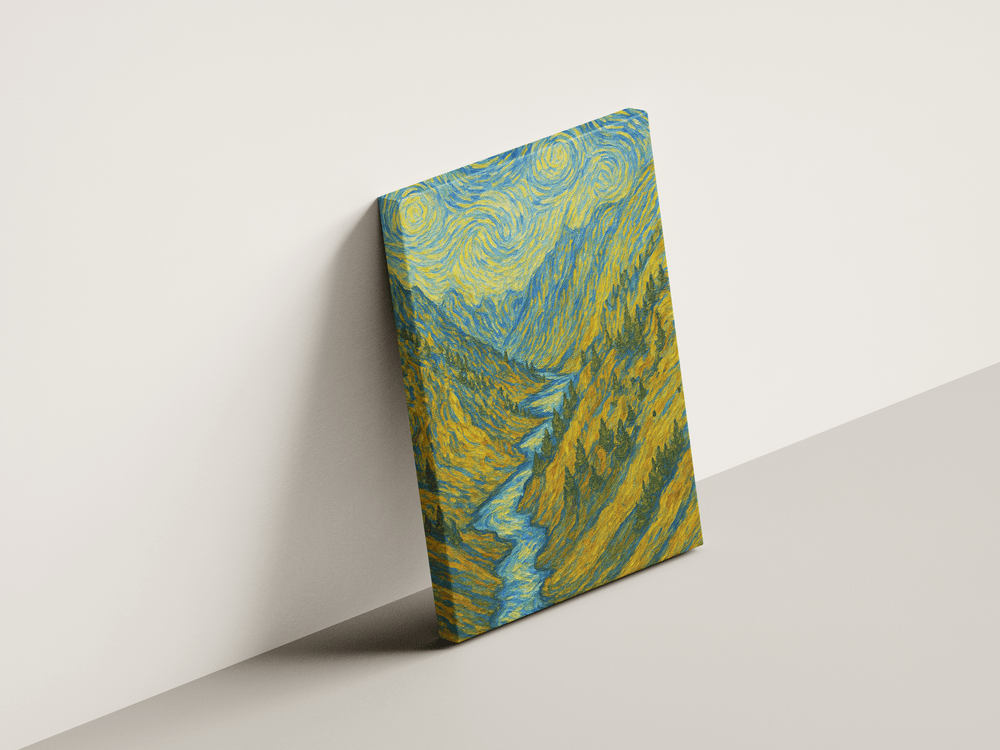 View of The Valley Premium Canvas Art Print