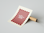 Maroon Vintage Poster