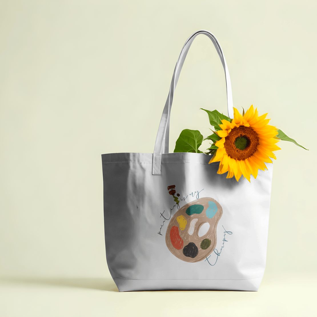 Art Therapy Large Tote Bag 100% Cotton