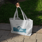 Wild & Free Large Tote Bag 100% Cotton with Zipper