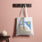 Beach Please Tote Bag 100% Cotton with Zipper