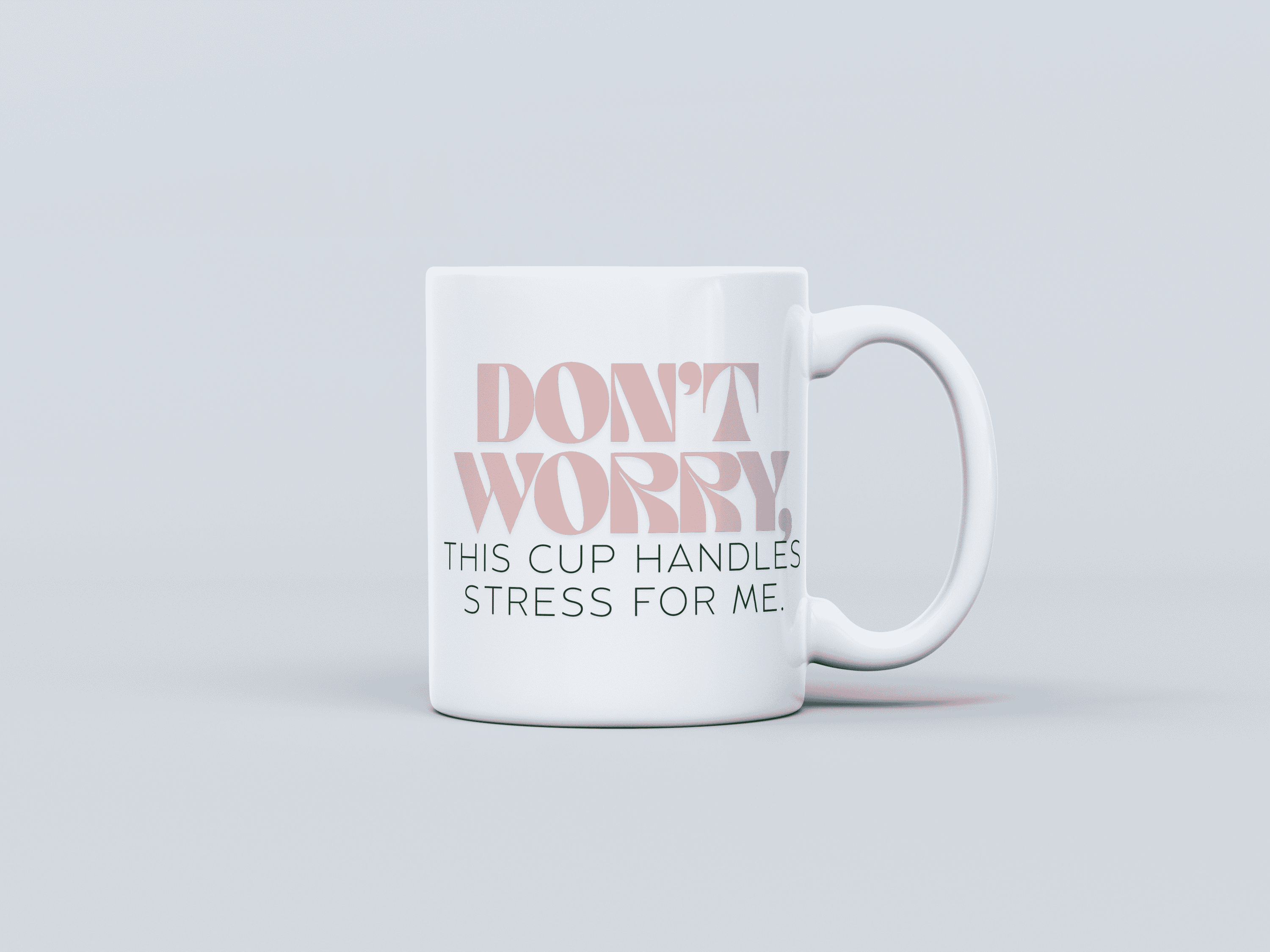 Stress-Less White Coffee Mug