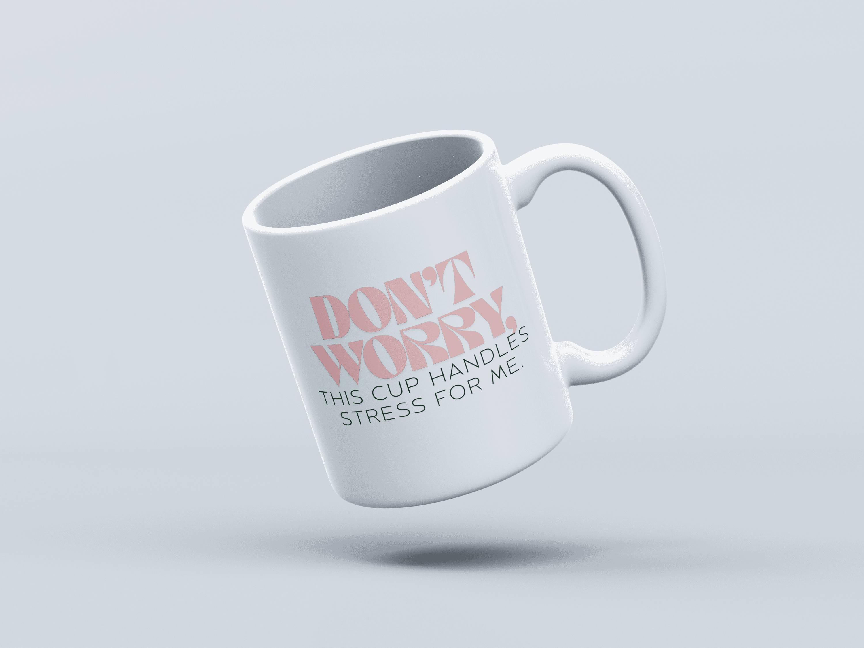 Stress-Less White Coffee Mug