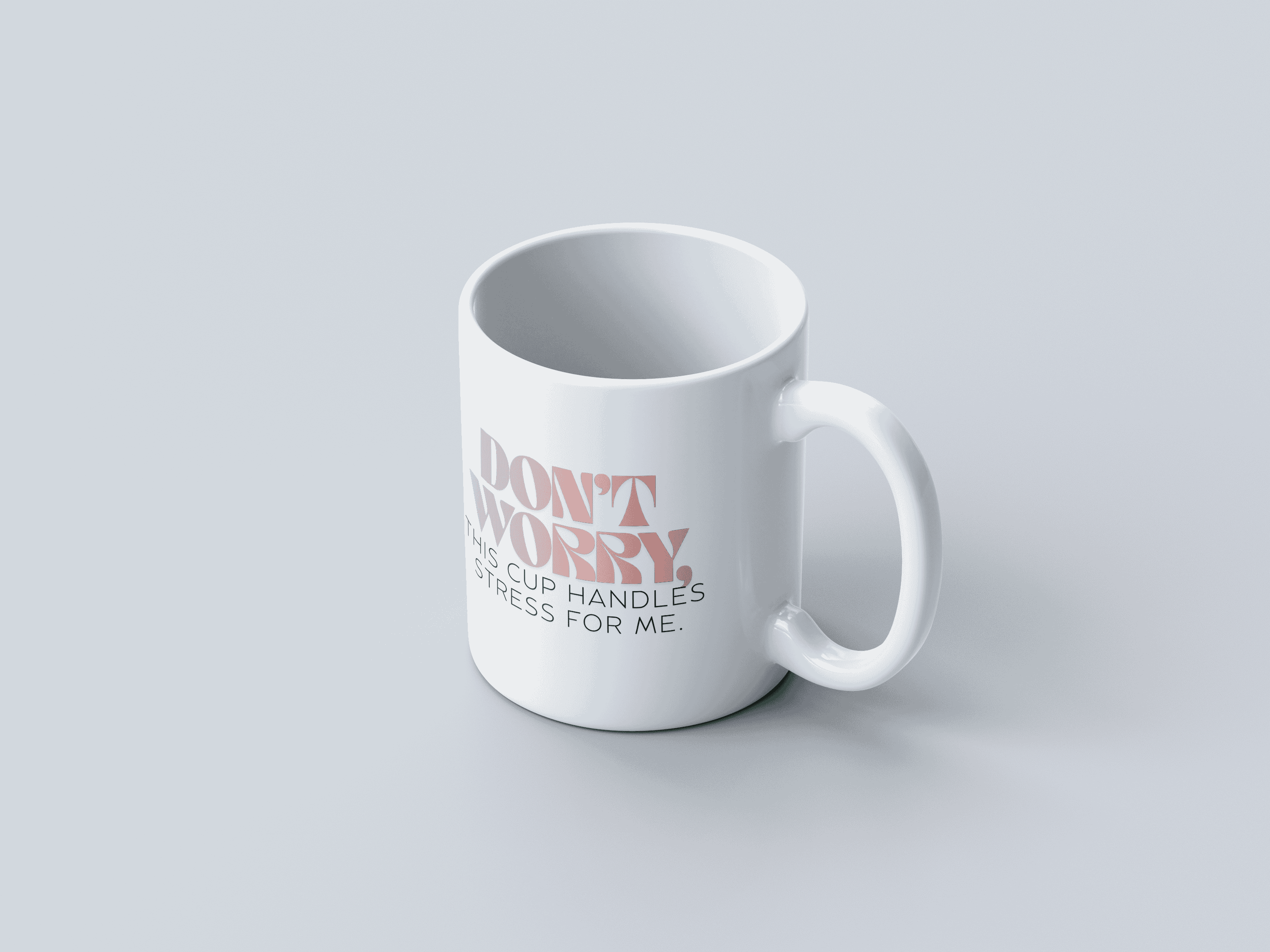 Stress-Less White Coffee Mug