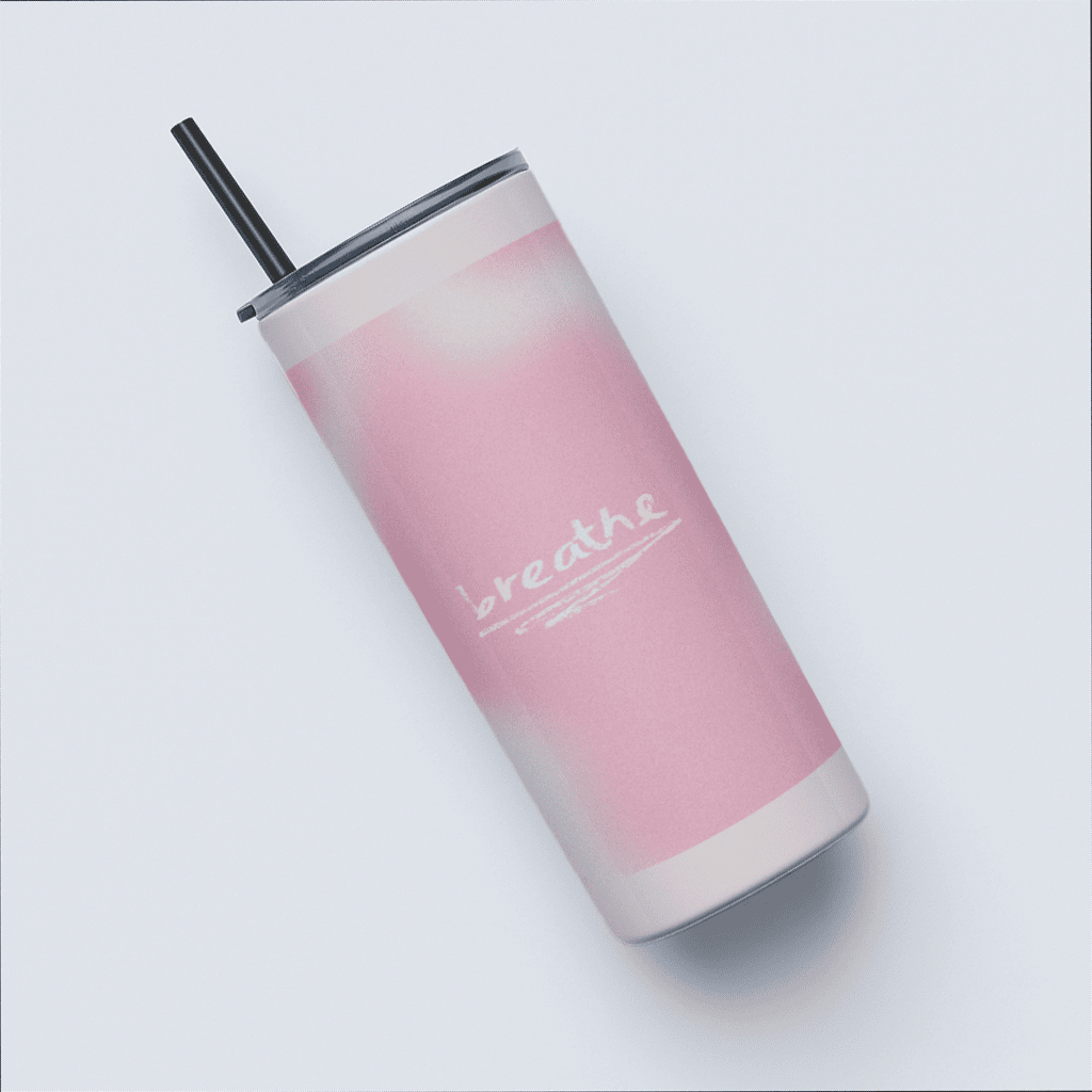 Meditative Breathe Aesthetic Tumbler Bottle