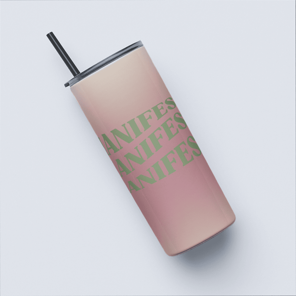 Trendy Manifest Aesthetic Tumbler Bottle