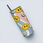 Cool Smiley Sip Tumbler Bottle with Straw