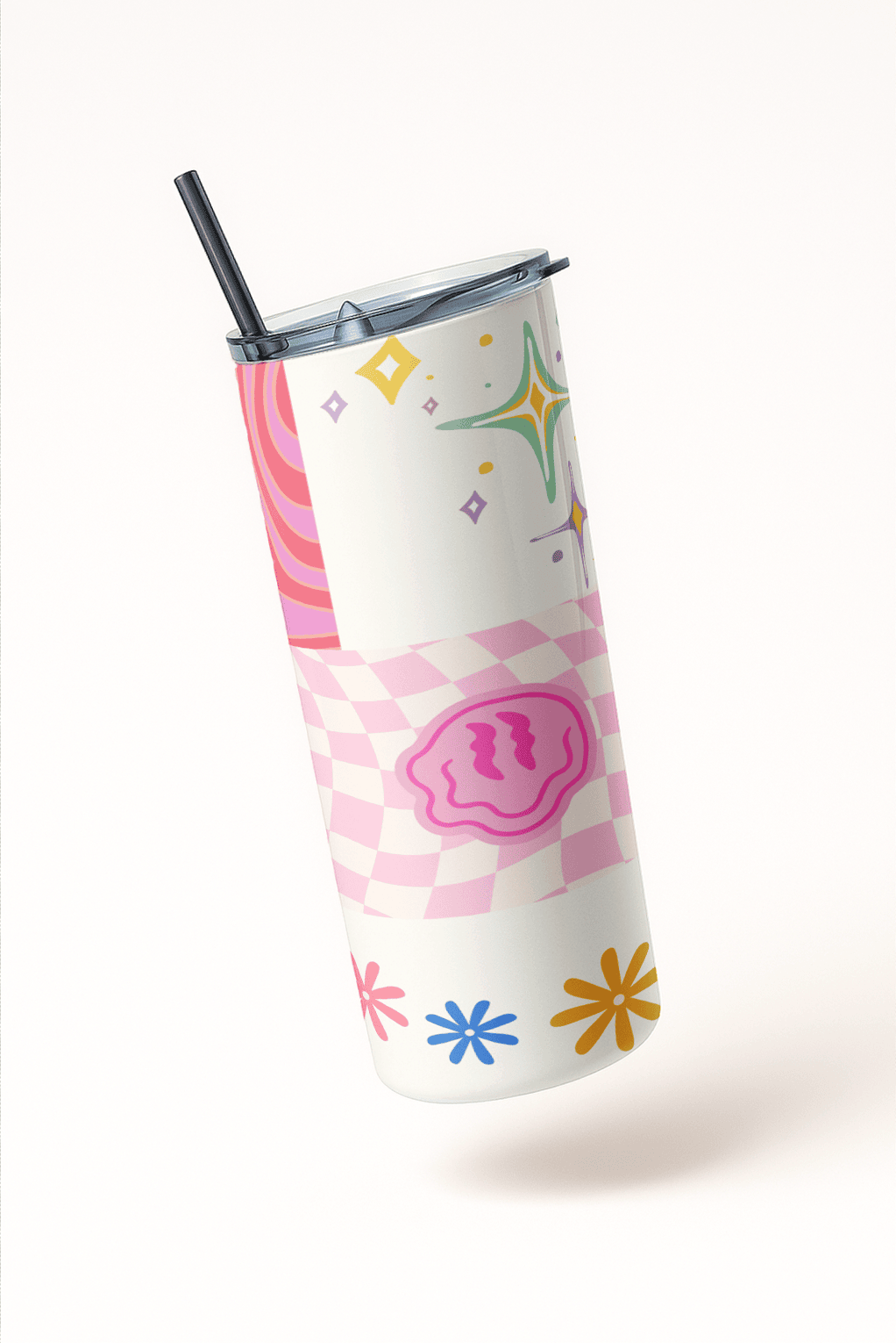XoXo Color Crush Aesthetic Tumbler Bottle with Straw