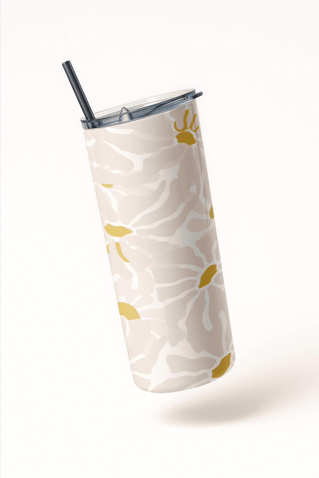 Petal Aesthetic Tumbler Bottle with Straw