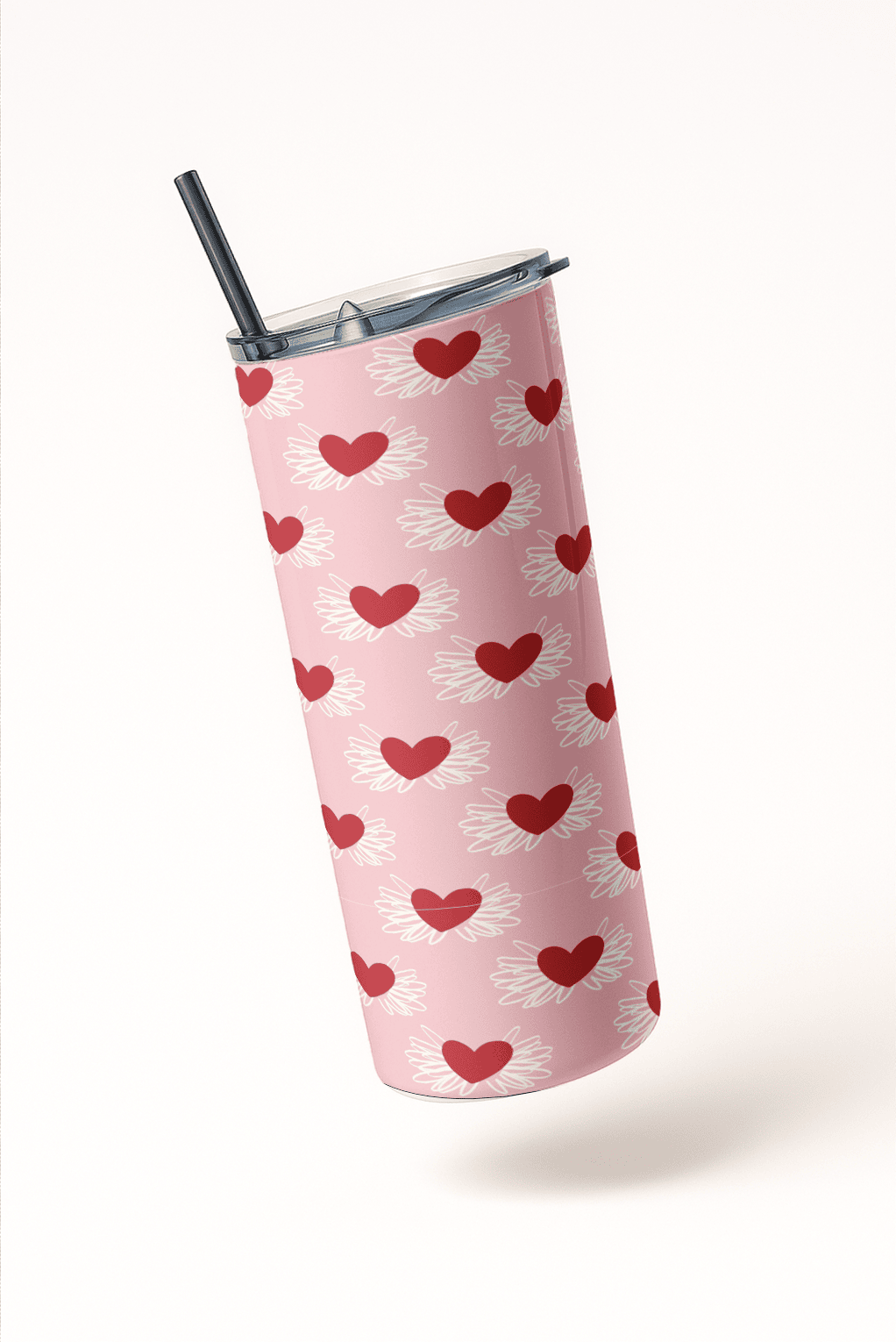 Cupid Pop Aesthetic Tumbler Bottle with Straw