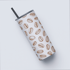 Aesthetic Coffeeholic Tumbler Bottle with Straw