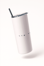 Blush Luxe Minimalist Tumbler Bottle with Straw