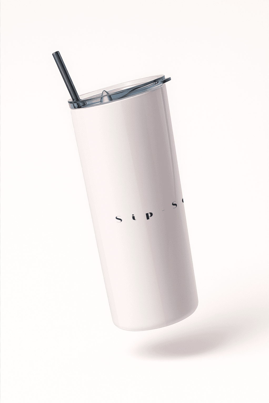 Blush Luxe Minimalist Tumbler Bottle with Straw