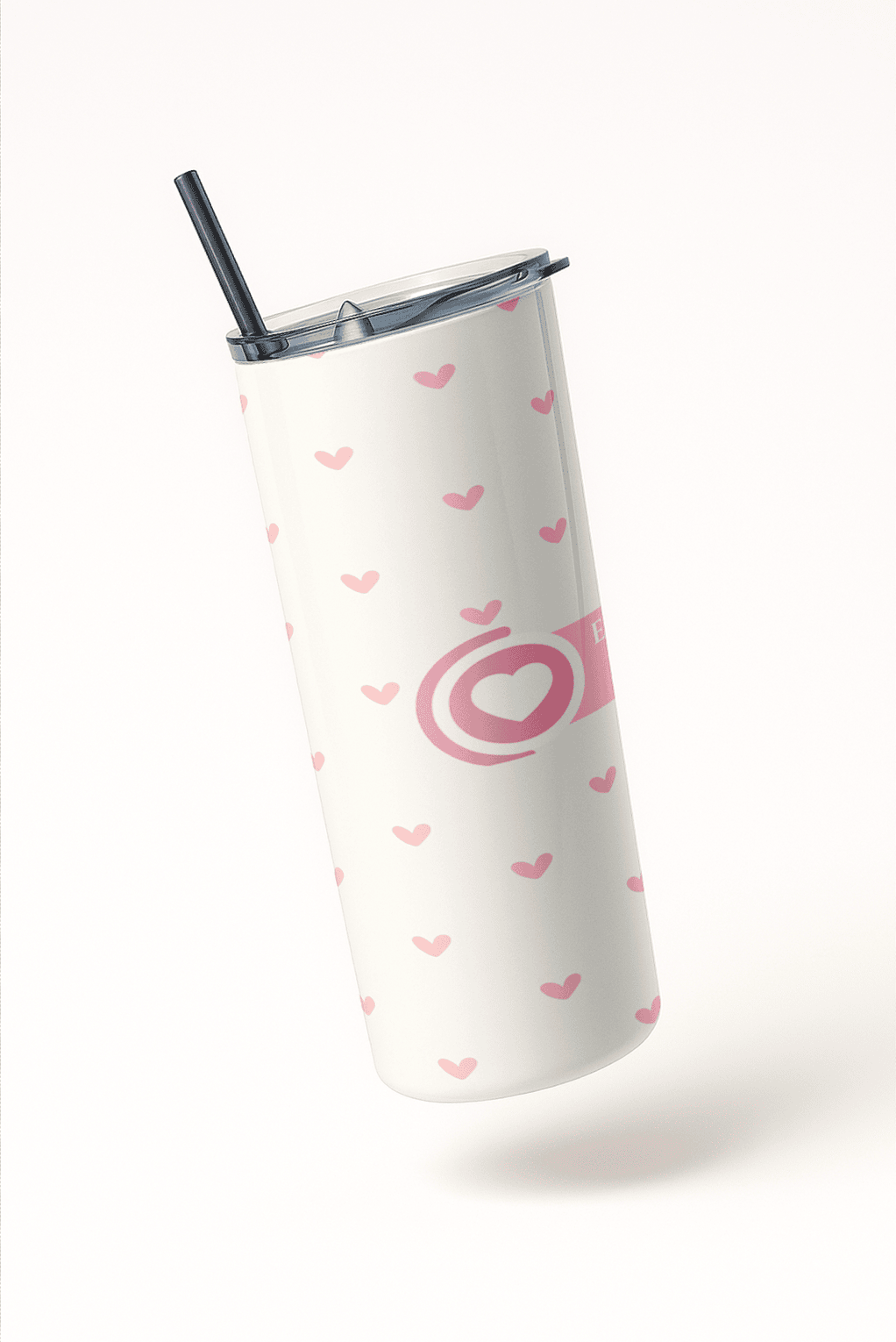 Emotional Support Cute Aesthetic Tumbler Bottle with Straw