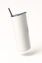 Mini Maroon Heart Tumbler Bottle with Straw