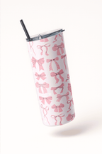 I'm Just a Girl Bow Tumbler Bottle with Straw