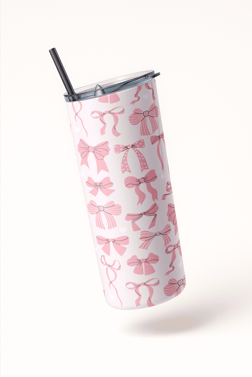 I'm Just a Girl Bow Tumbler Bottle with Straw